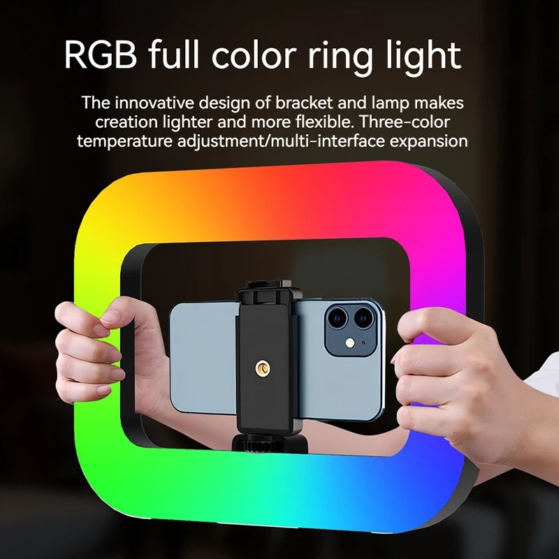 Photography Lighting Handheld - ضوء حلقي محمول RGB للتصوير الفوتوغرافي،