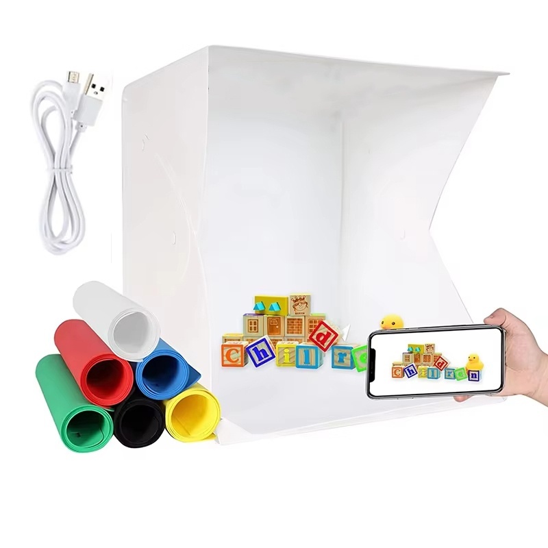 Photography Lighting Kit Portable - صندوق إضاءة قابل للطي، خيمة استوديو