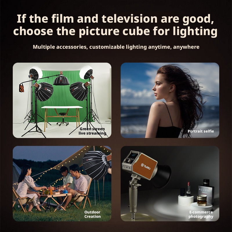 ضوء تصوير محمول باليد مع جهاز  - مراجعة Photography Lighting Handheld وسعره