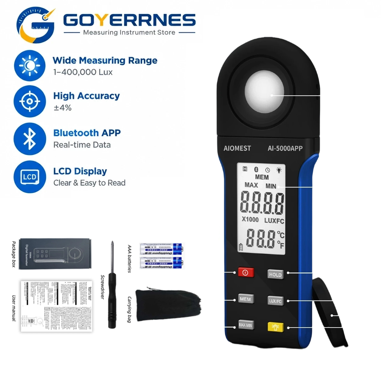 جهاز قياس الإضاءة الرقمي 1-400 - مراجعة Photography Lighting Meter وسعره