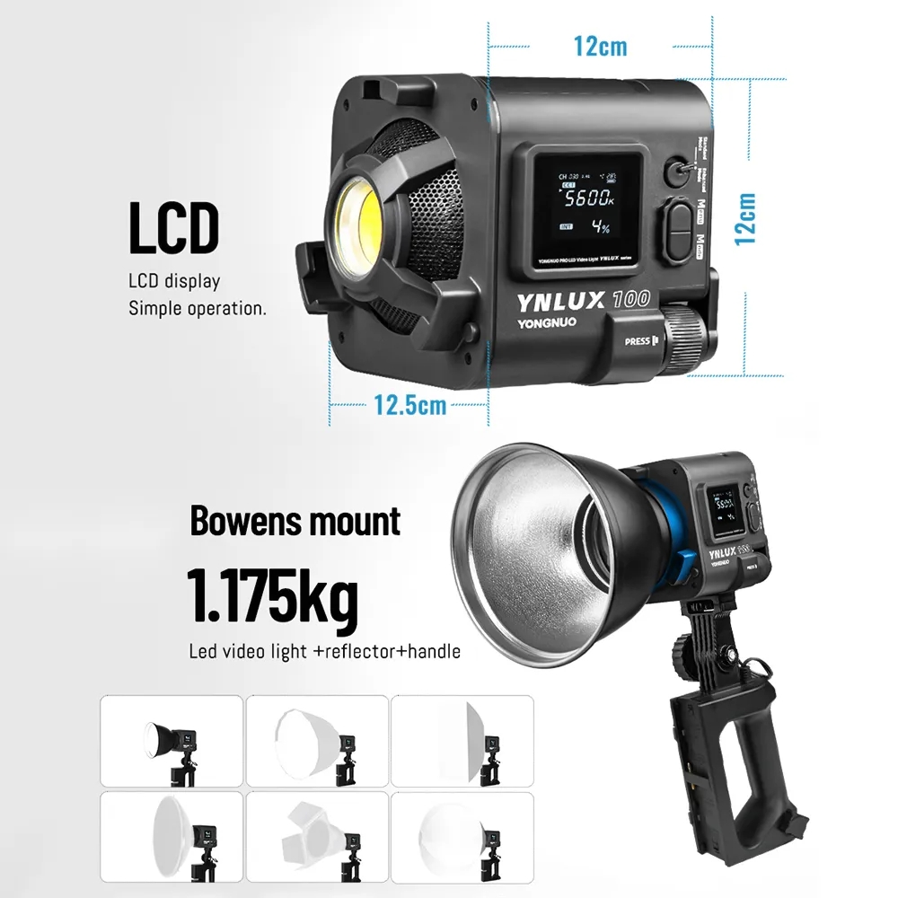 ضوء فيديو LED محمول باليد YONG - مراجعة Photography Lighting Handheld وسعره