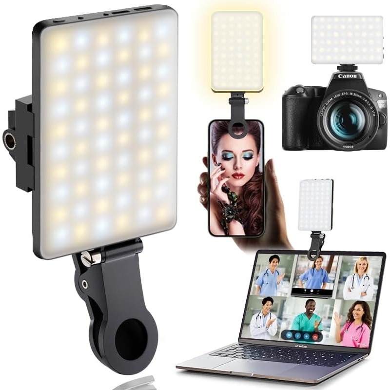 ضوء سيلفي محمول قابل للتثبيت ب - مراجعة Photography Lighting Description وسعره