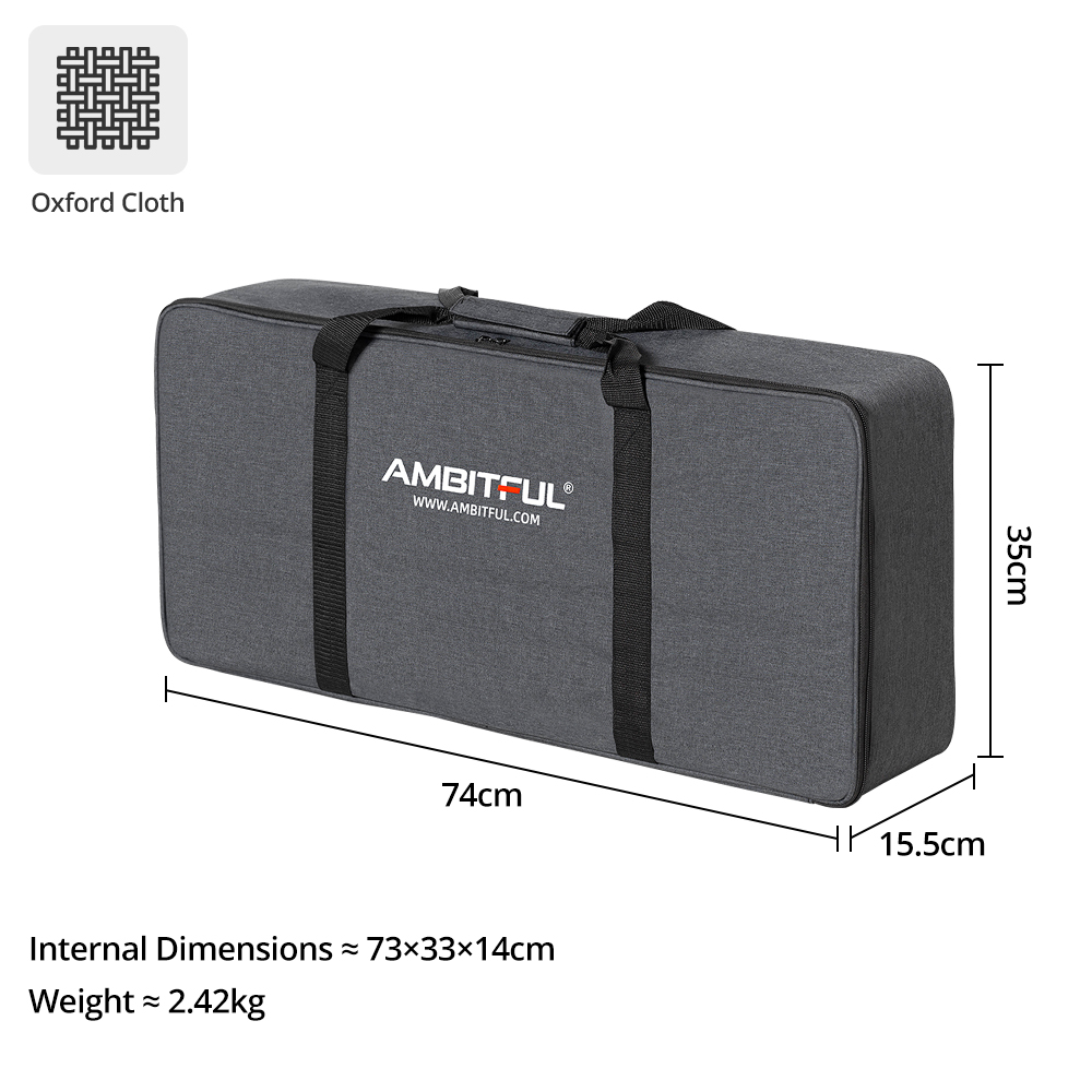 حقيبة حمل محمولة جديدة من AMBI - مراجعة Photography Lighting Kit Portable وسعره