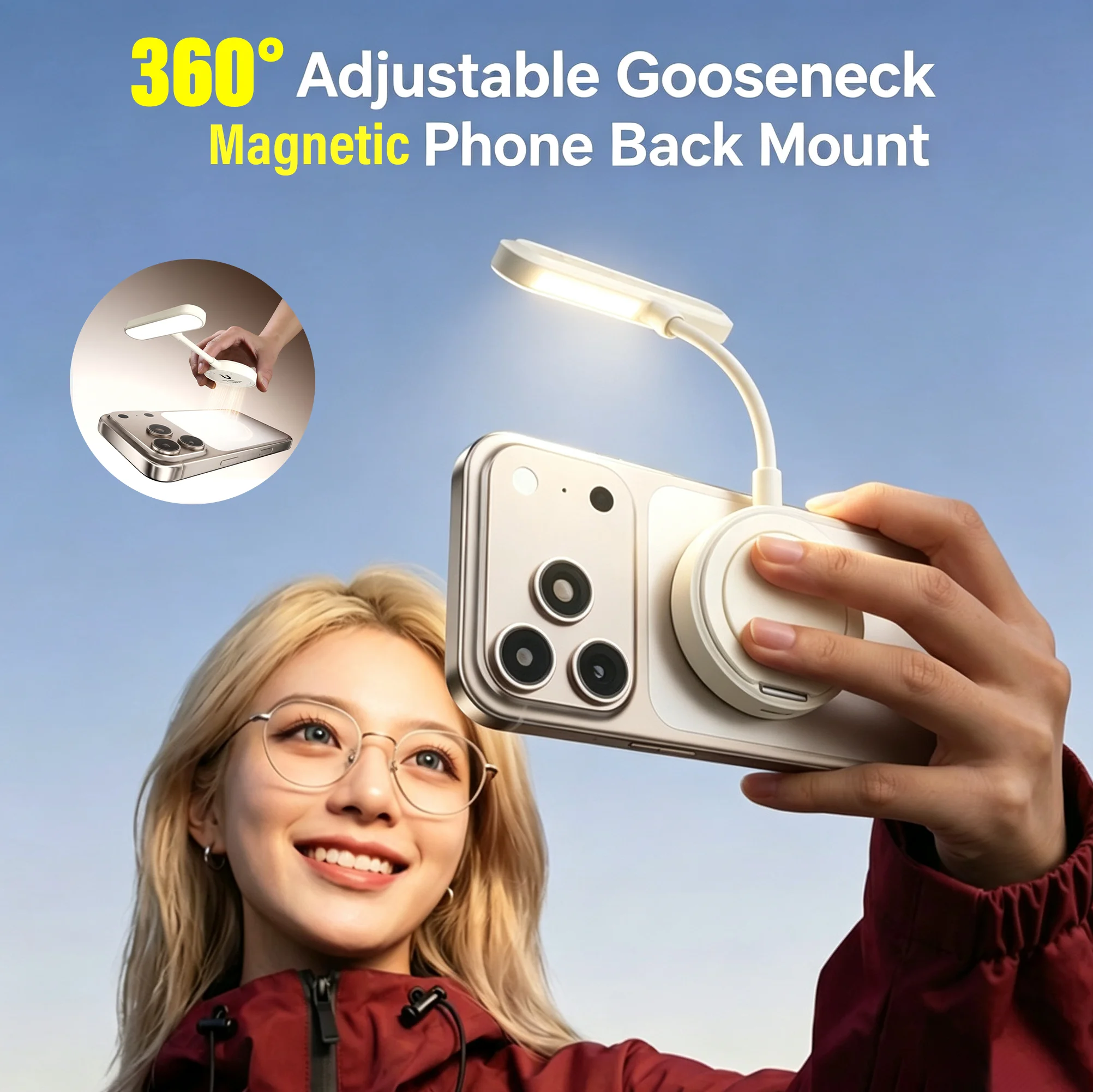ضوء تعبئة مغناطيسي للهاتف المح - مراجعة Photography Mobile Lighting وسعره