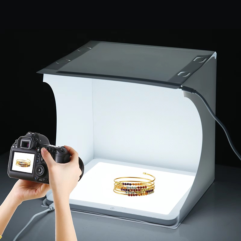 صندوق تصوير محمول 20 سم مع إضا - مراجعة Photography Lighting Description وسعره