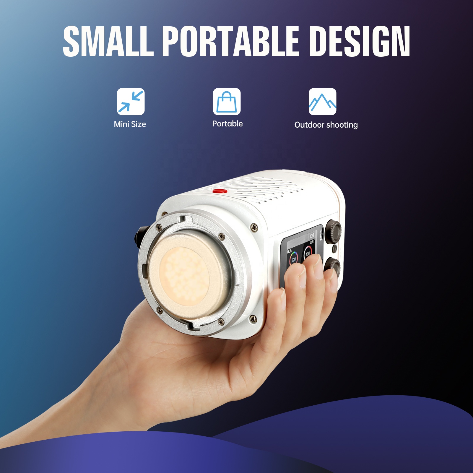 طقم إضاءة فيديو LED محمول فائق - مراجعة Photography Lighting Kit Portable وسعره